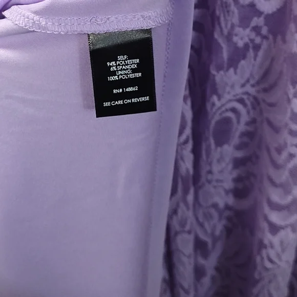 🥳HOST PICK🥳 Torrid 3 3X 22/24 Midi Lavender Lace Midi Fit Flare Dress Whimsy - Picture 12 of 12